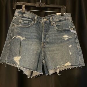 Old Navy Higher High-Rise Sky-Hi A-Line Jean Shorts